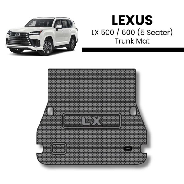 Lexus LX 500/600 (5 Seater) Trunk Mat