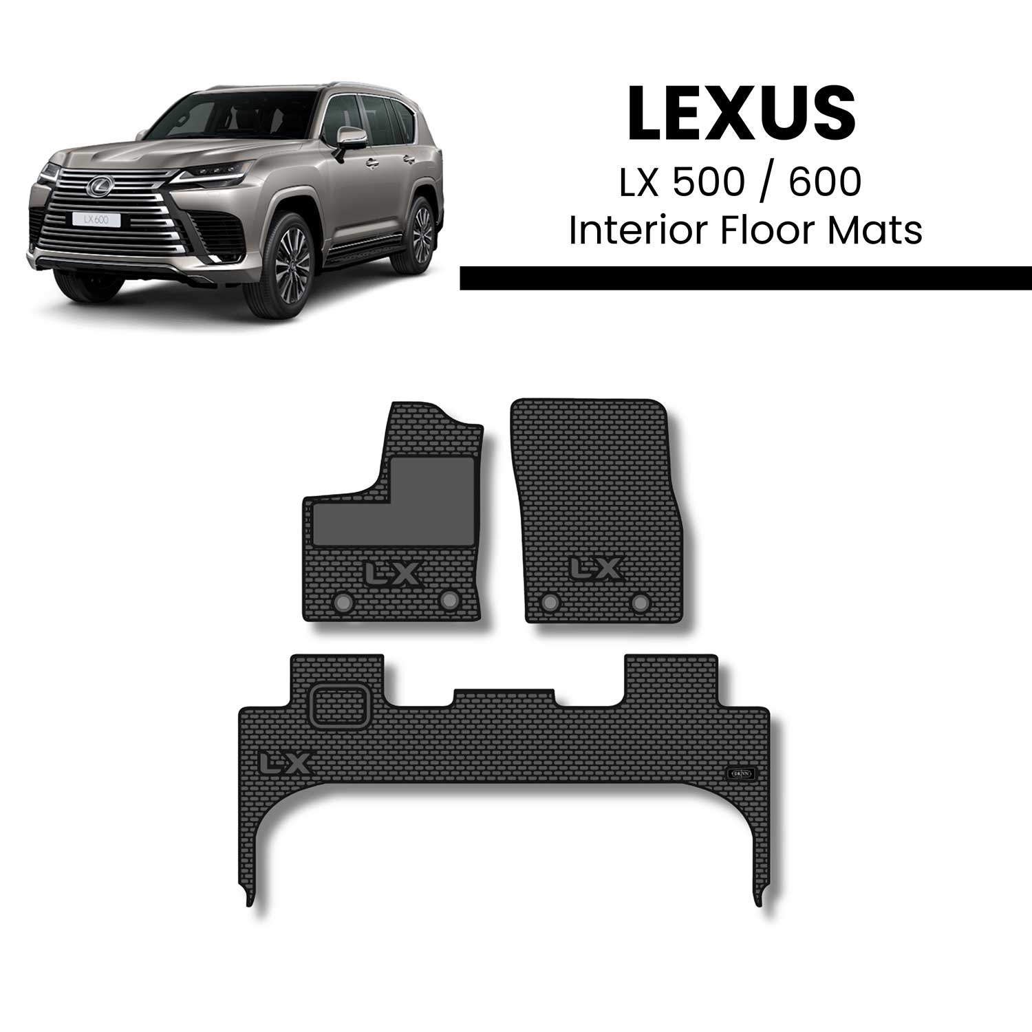 Lexus LX 500/600 Interior Floor Mats